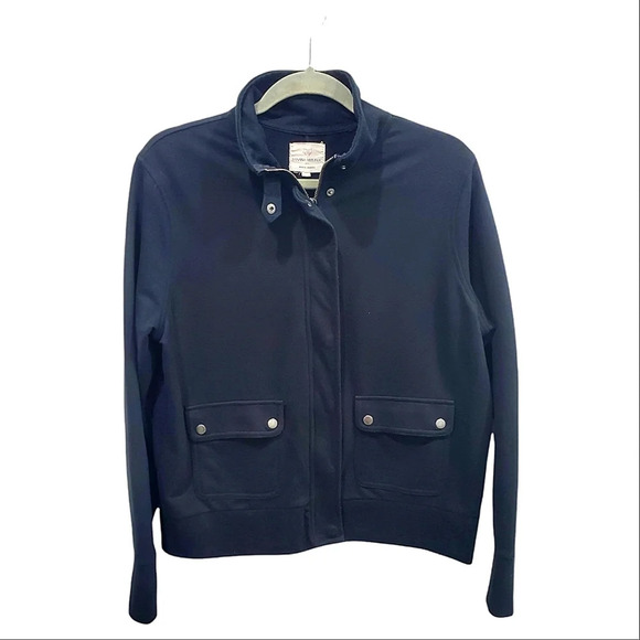 Banana Republic  Zip up and Snap  Active Black Jacket  Size L - Picture 1 of 7